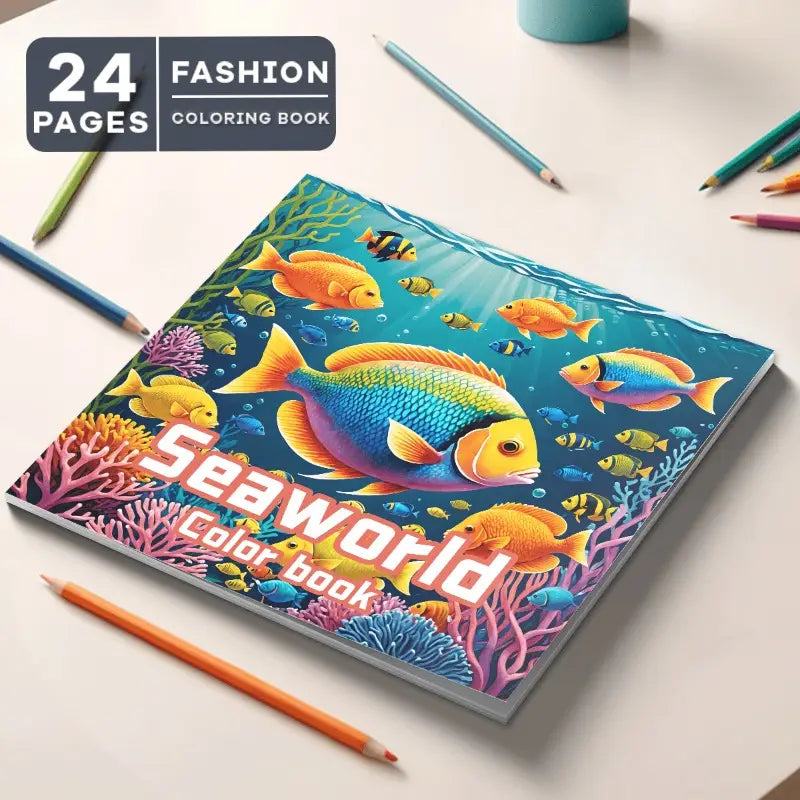 Fish coloring book värityskirja