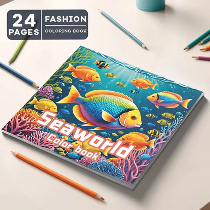 Fish coloring book värityskirja