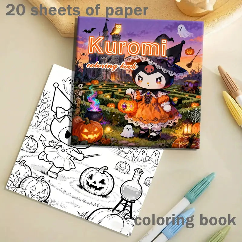 kuromi coloring book värityskirja