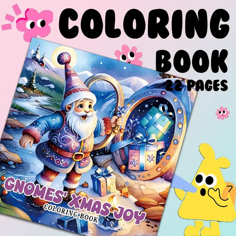 Gnomes Xmas joy coloring book värityskirja