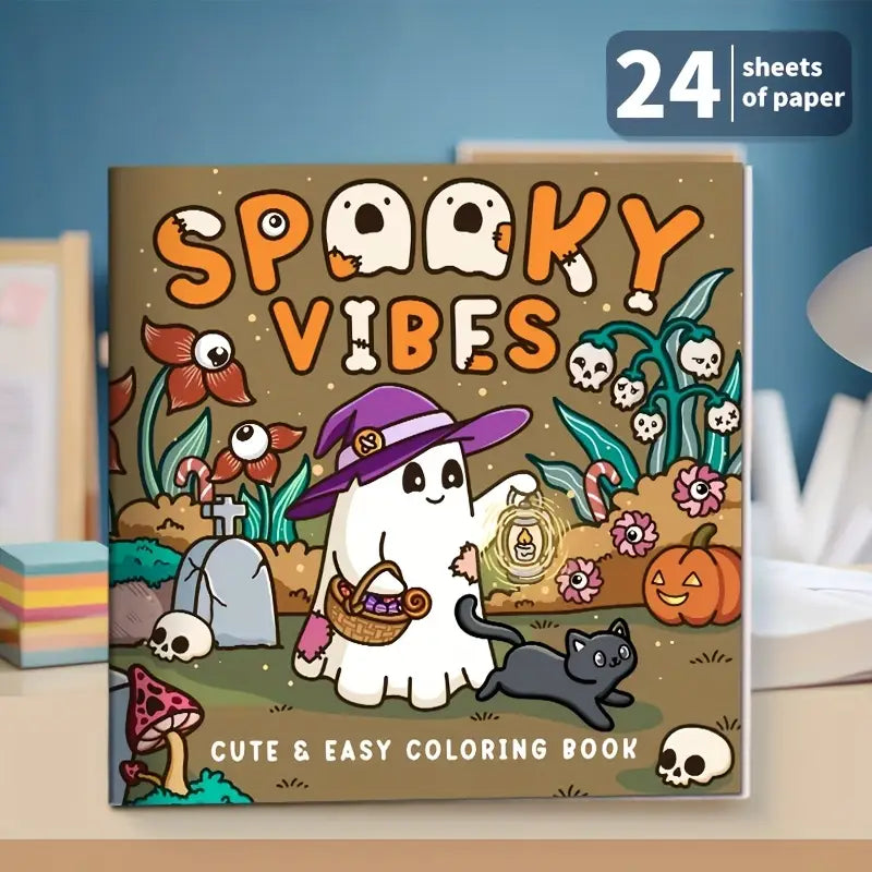 Spooky vibes coloring book värityskirja