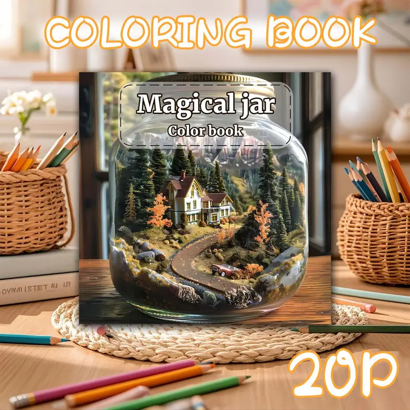 Magical jar coloring book värityskirja