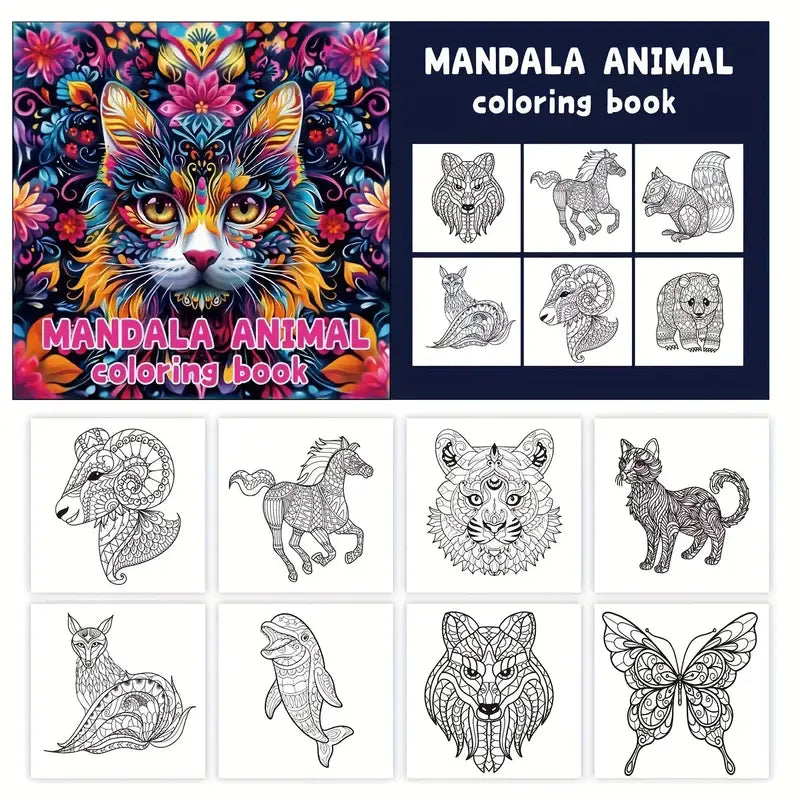Mandala Animal coloring book värityskirja
