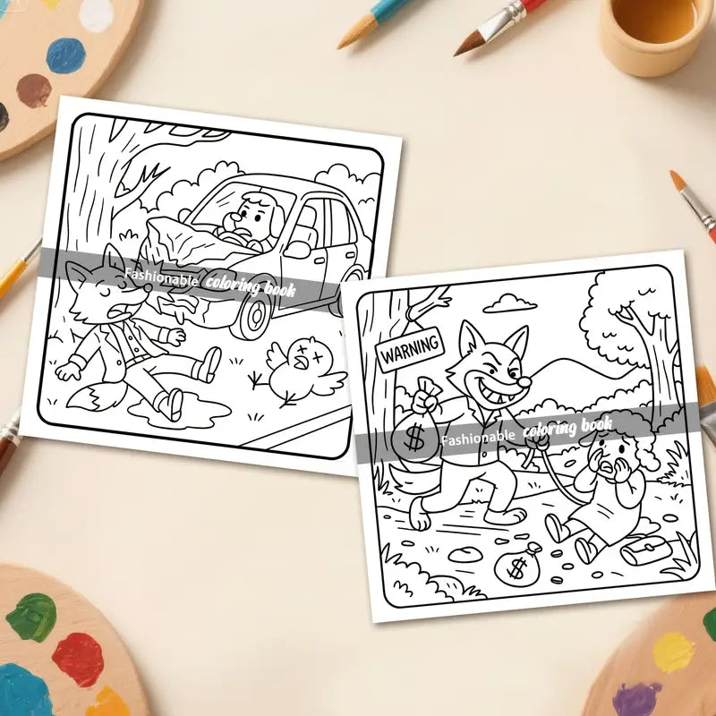 Crime scenes Coloring Book värityskirja