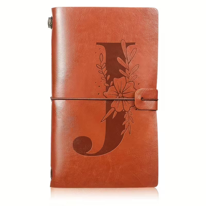 Kukka-alkukirja S PU-nahkainen matkapäiväkirja