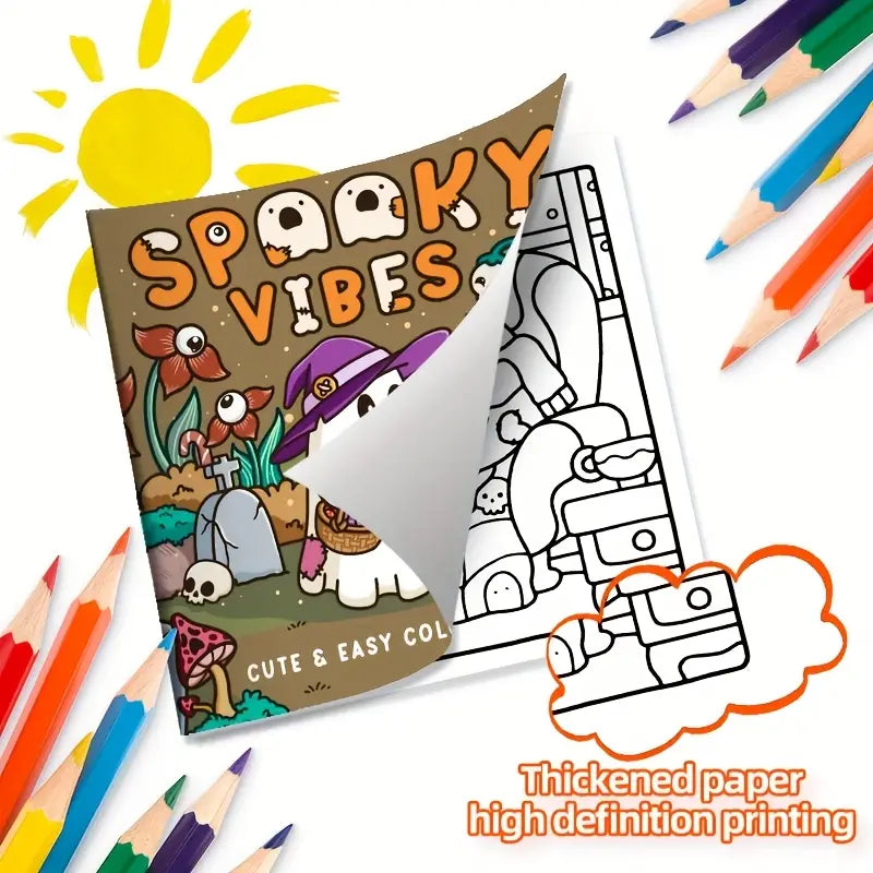 Spooky vibes coloring book värityskirja