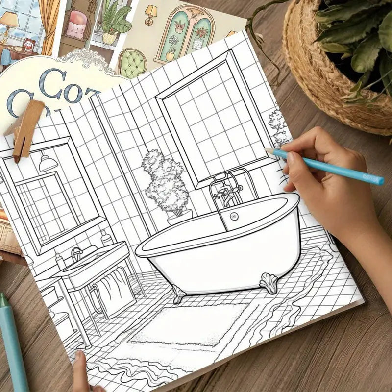 Cozy corners coloring book värityskirja