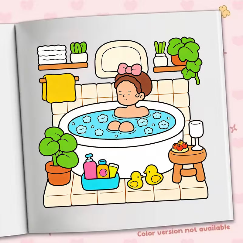 Chill girls coloring book värityskirja 40 pages