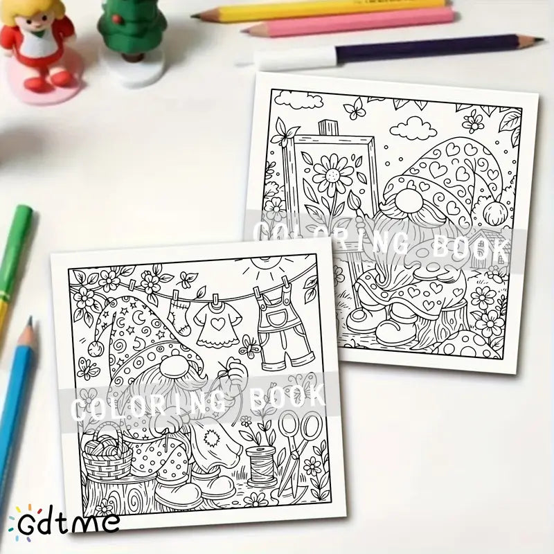 Gnomes coloring book värityskirja