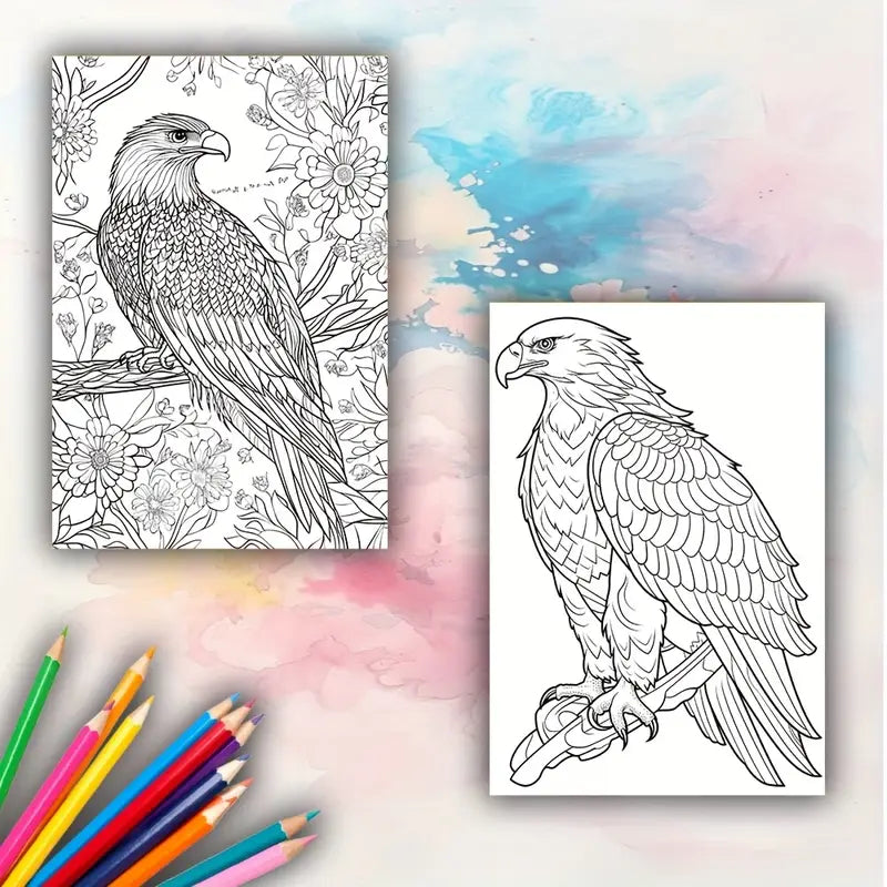 Coloring birds coloring book värityskirja