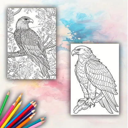 Coloring birds coloring book värityskirja