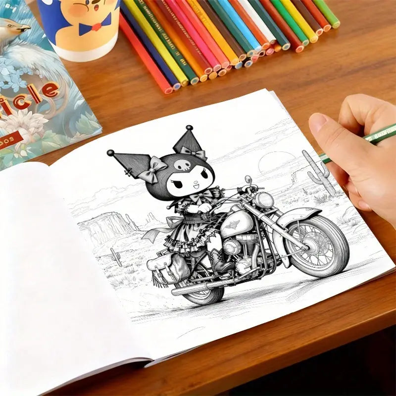 Kuromi coloring book Värityskirja