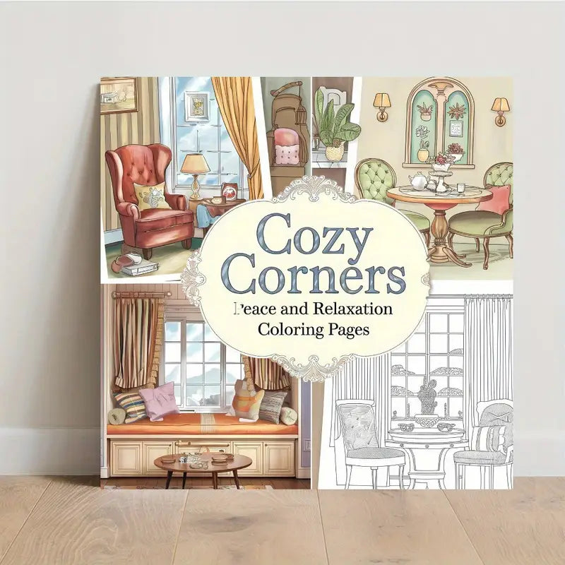 Cozy corners coloring book värityskirja