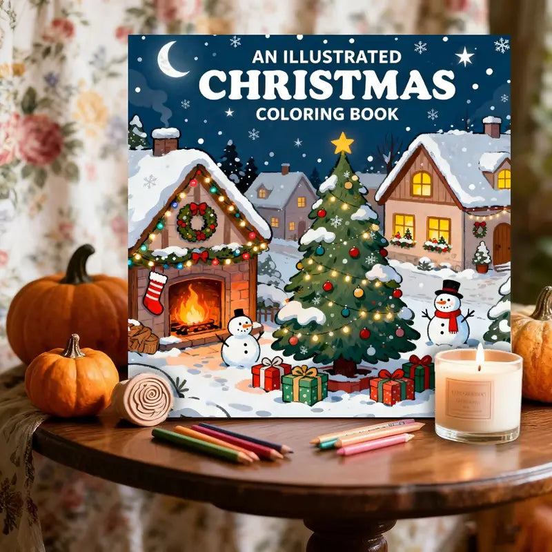 Christmas coloring book värityskirja