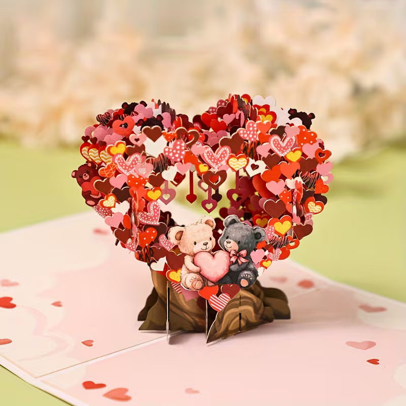 3D Rakkauskarhu -ponnahduskortti