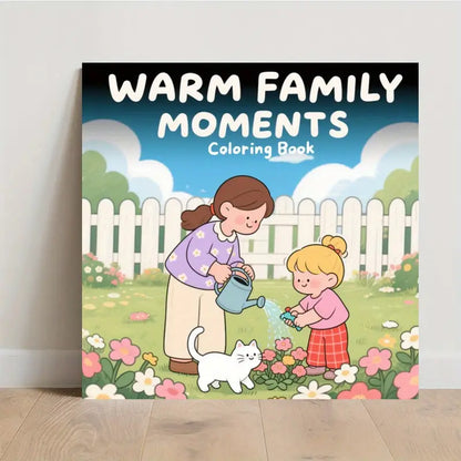 Warm Family Moments coloring book värityskirja