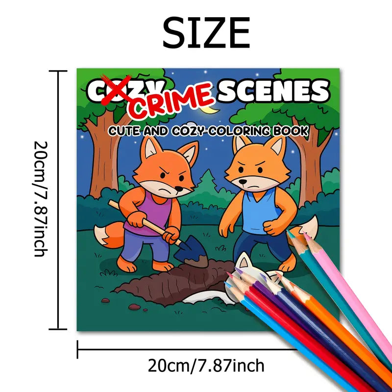 Crime scenes Coloring Book värityskirja