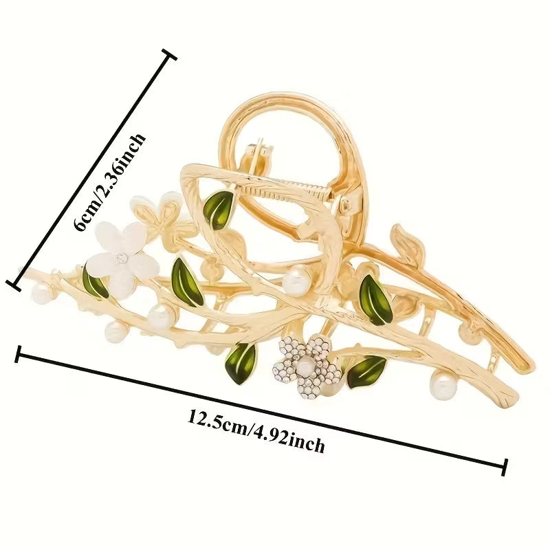 Kukkakuvioinen puunoksahiuspinni