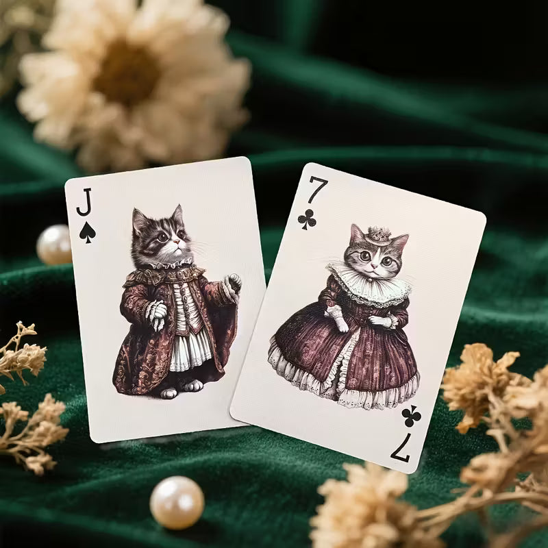 Vintage-viktoriaanisen tyylin pelikortit