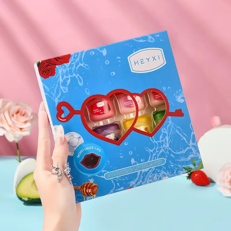 1kpl Heyxi hedelmänmakuinen huulivoidesarja - satunnainen