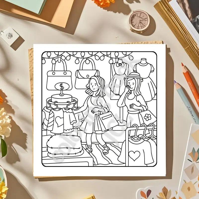 Very girly coloring book värityskirja