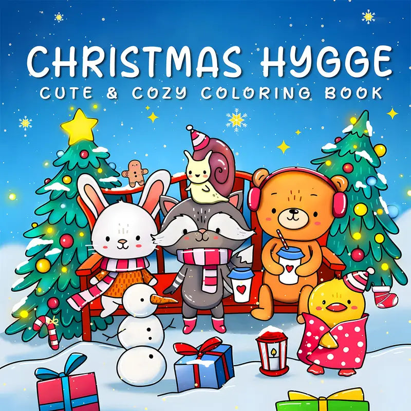 Christmas hygge coloring book värityskirja