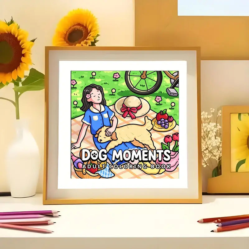 Dog moments coloring book värityskirja