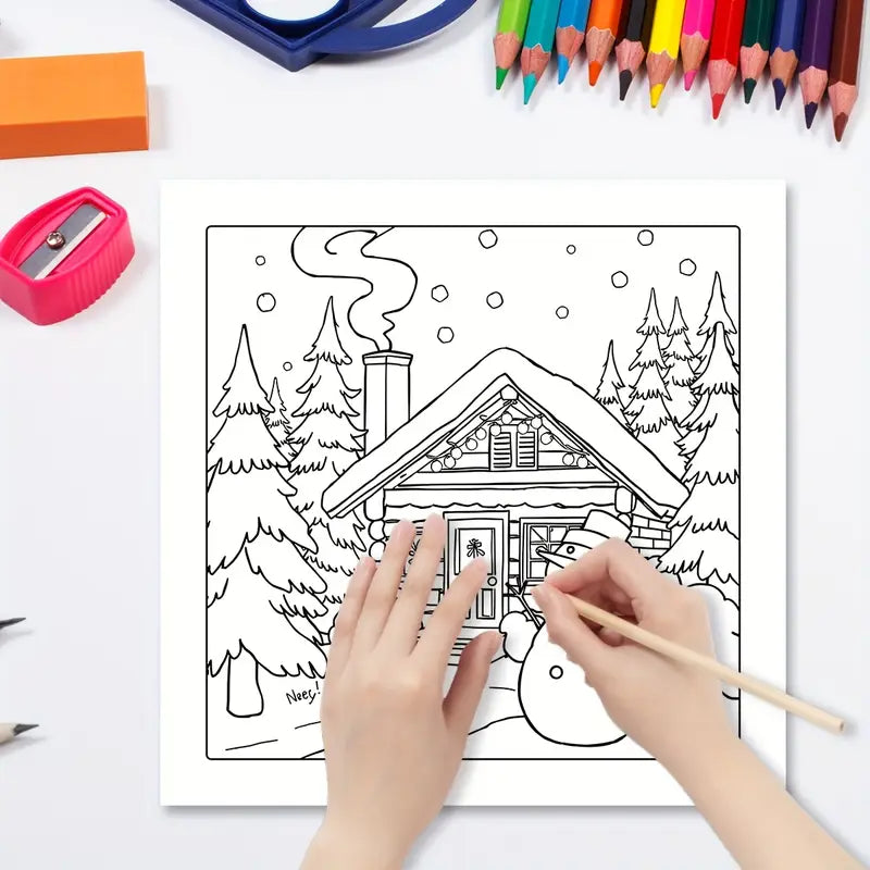 Merry Christmas coloring book värityskirja