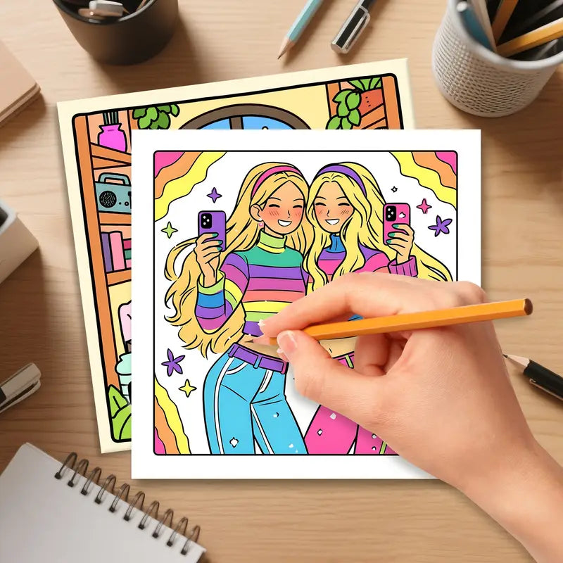 Bestie moments coloring book värityskirja