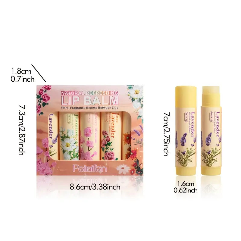 5 kpl Peinifen Natural Refreshing -huulirasvaa