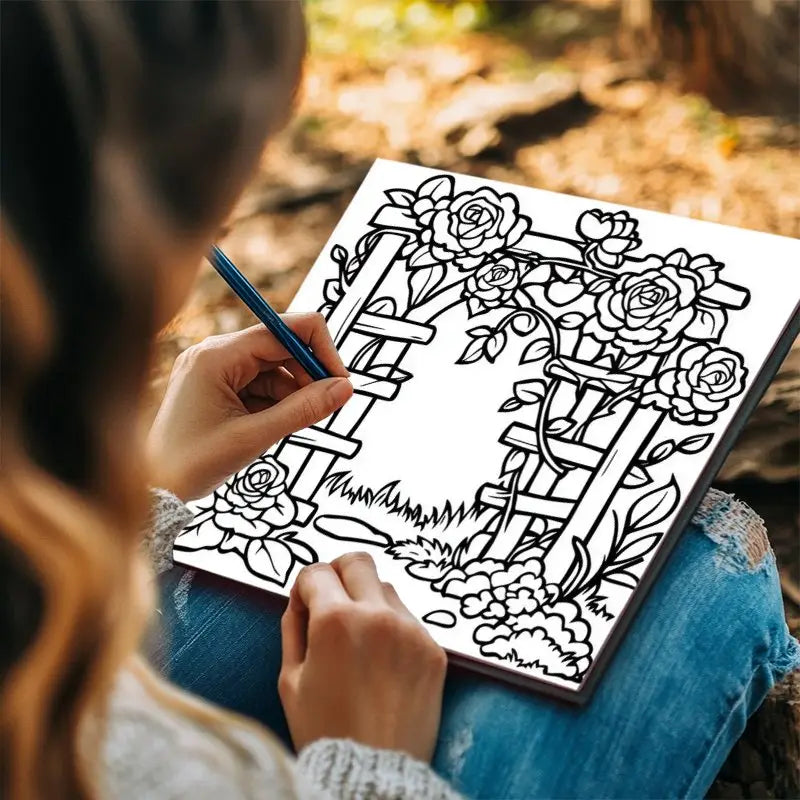 Garden corners coloring book värityskirja