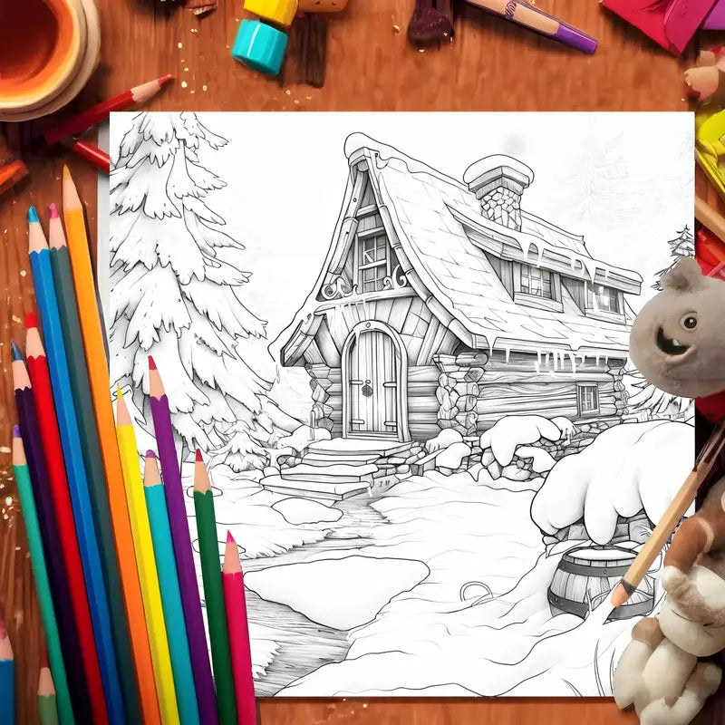 Merry Christmas coloring book värityskirja