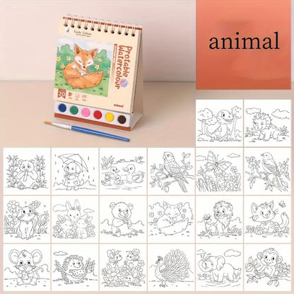 Water colors coloring book värityskirja