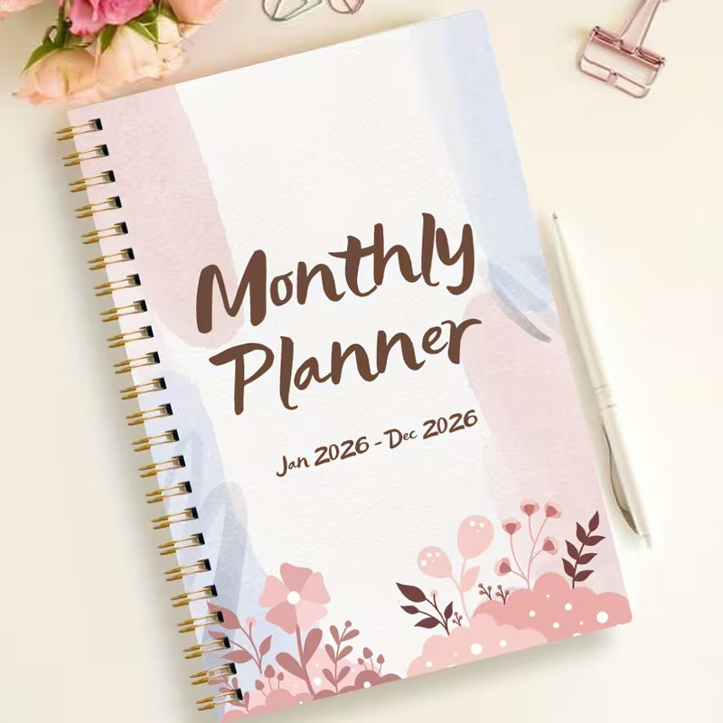 1 kpl A5 2026 kuukausikalenterivihko