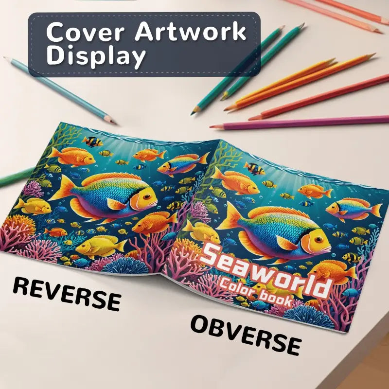 Fish coloring book värityskirja