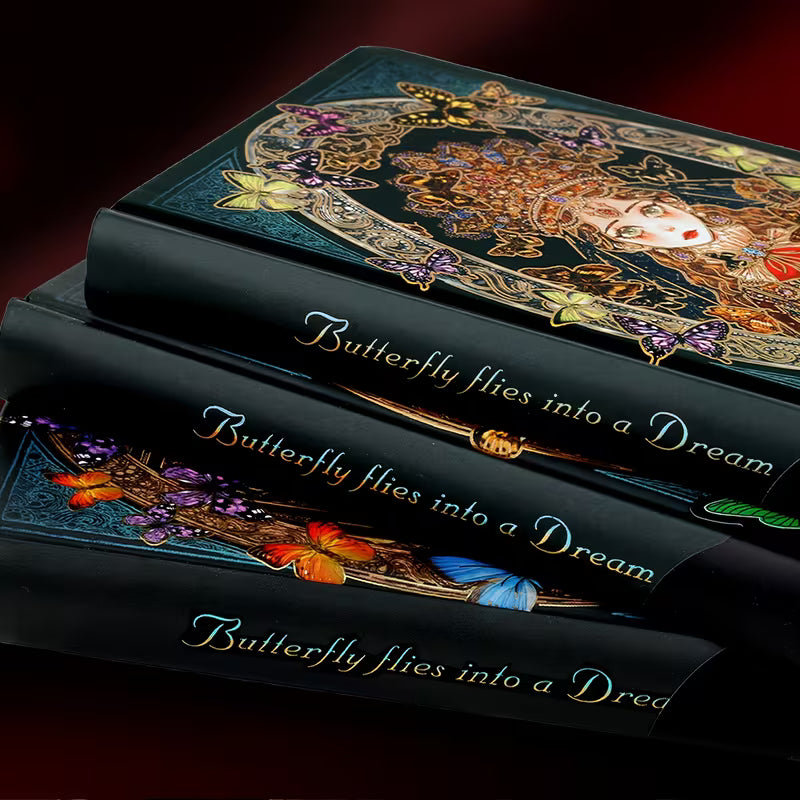 256 sivua, eloisa vintage kovakantinen muistikirja, A5