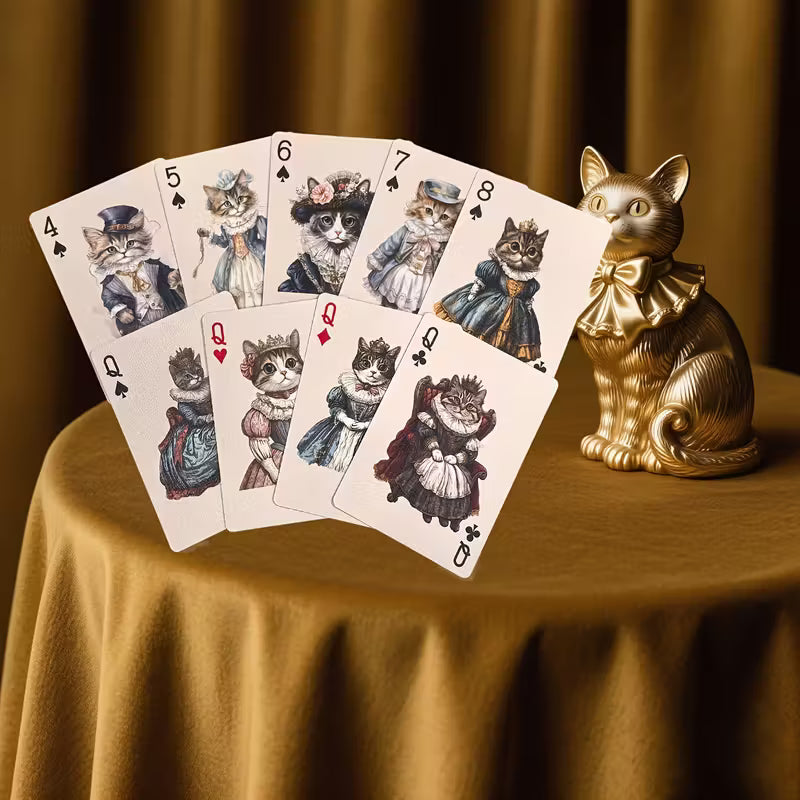 Vintage-viktoriaanisen tyylin pelikortit