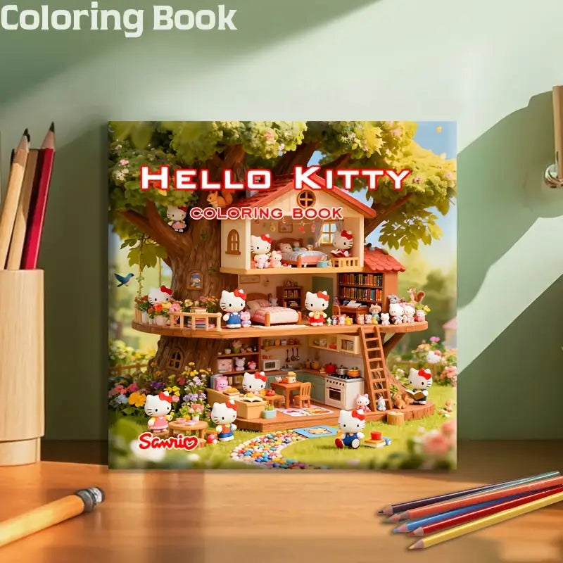 Hello kitty coloring book värityskirja