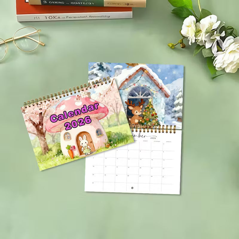 Söpöjen lemmikkien satukalenteri vuodelle 2026