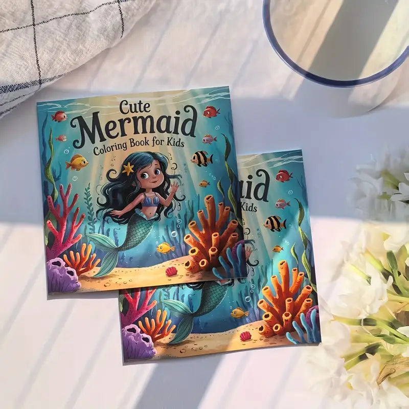 Cute Mermaid coloring book värityskirja