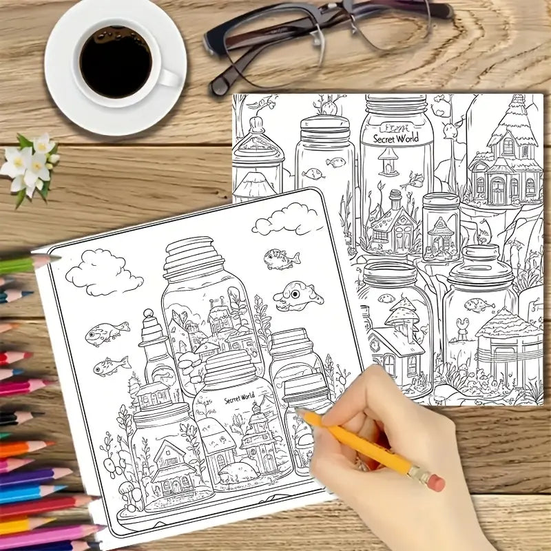 Secret World coloring book värityskirja