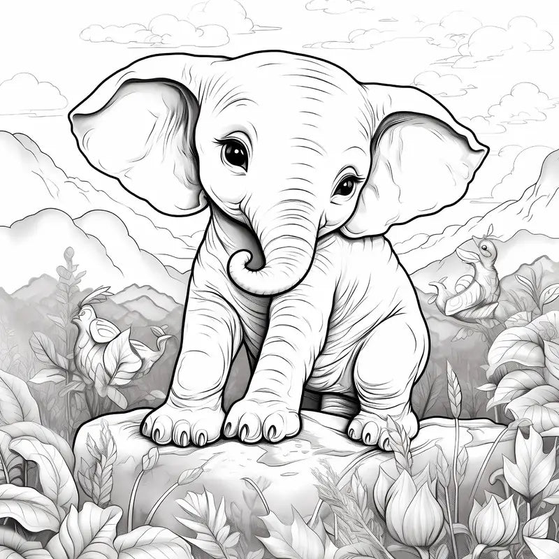 Lovely forest animals coloring book värityskirja