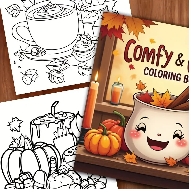 Comfy and cozy coloring book värityskirja