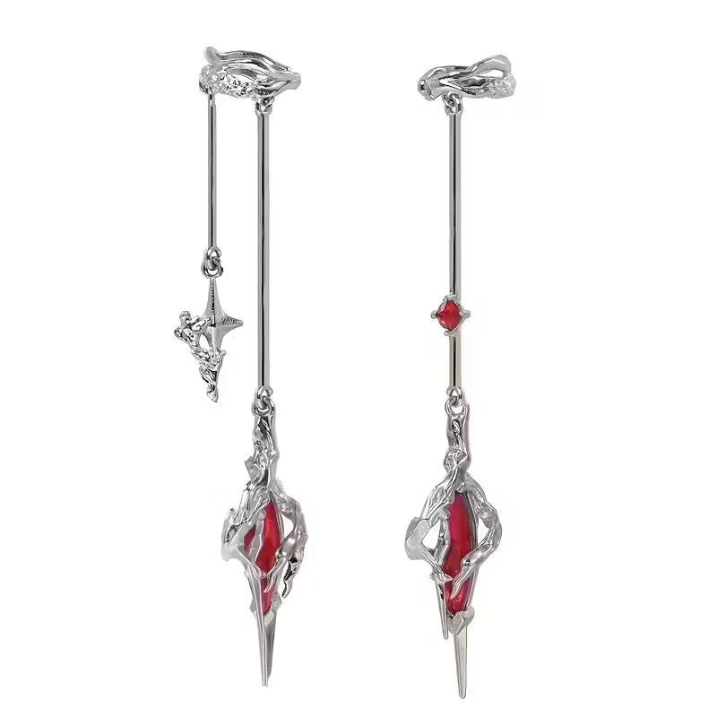 Pari kalvosinkorvakoruja, ei lävistystä tarvita