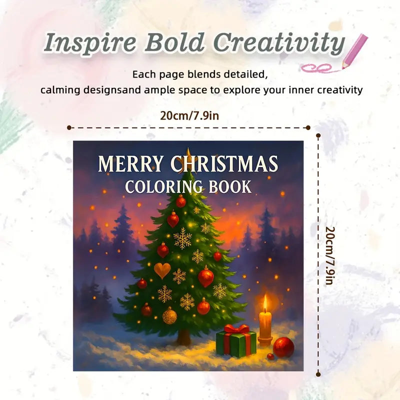 Merry Christmas coloring book värityskirja