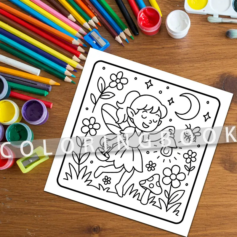 Flower fairy coloring book värityskirja