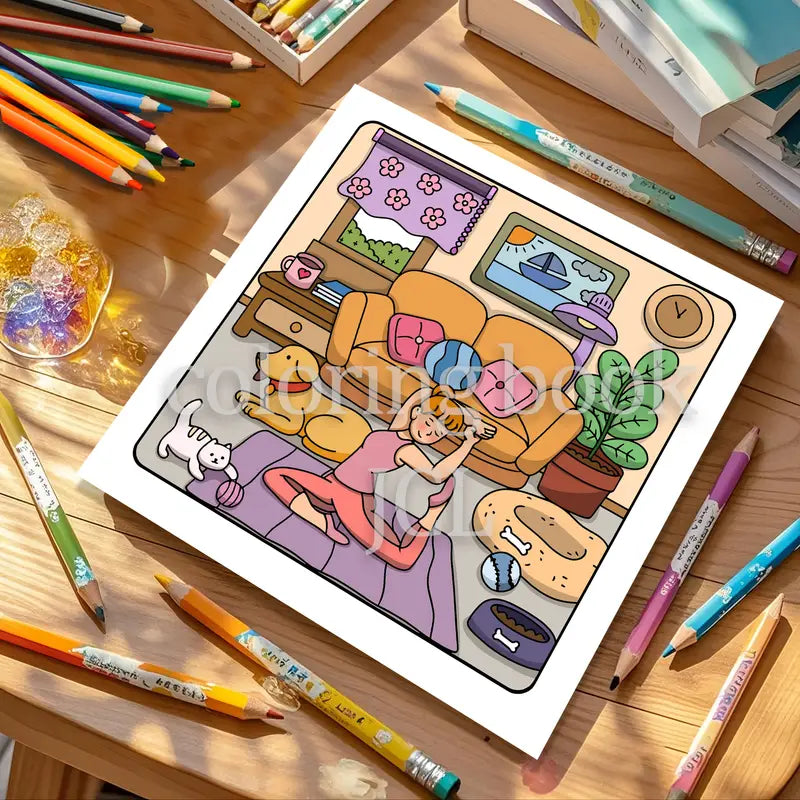 Very girly coloring book värityskirja