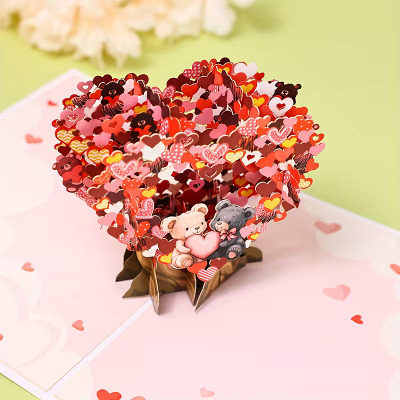 3D Rakkauskarhu -ponnahduskortti