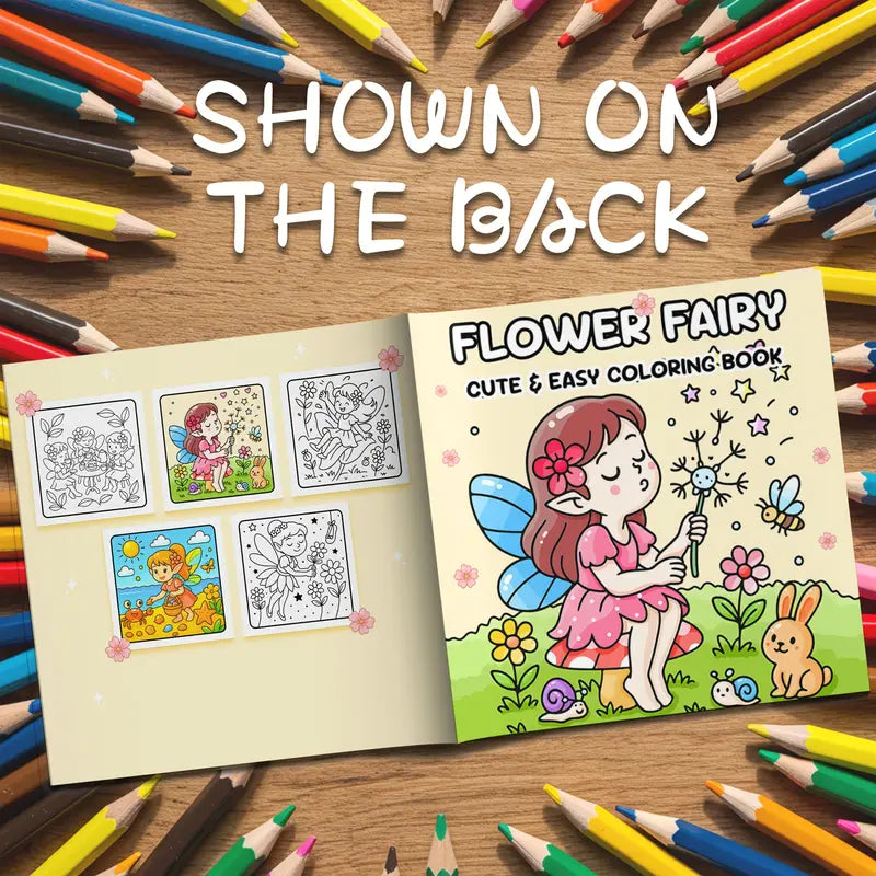 Flower fairy coloring book värityskirja