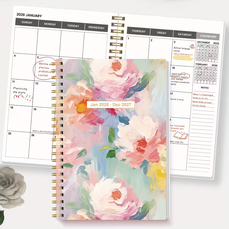 1 kpl 2026 kuukausikalenteri A5